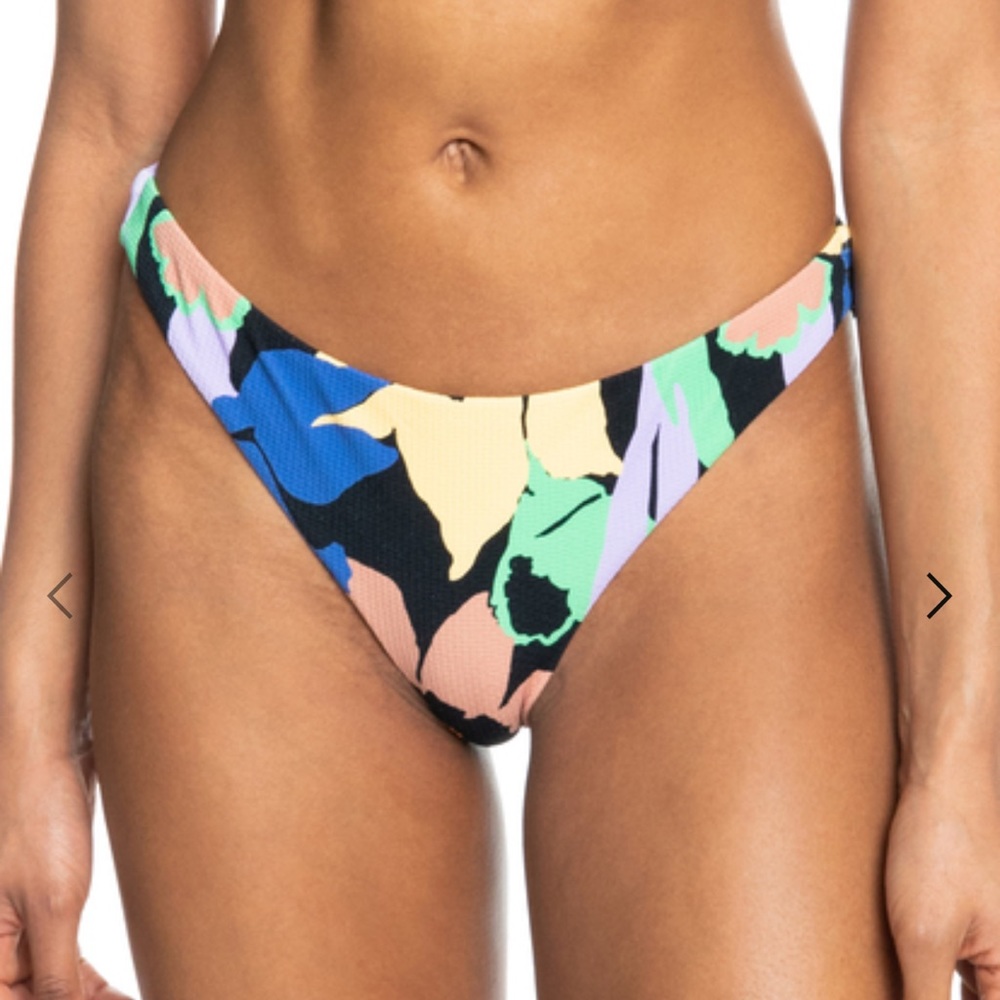 Roxy Color Jam Cheeky Bikini Bottoms